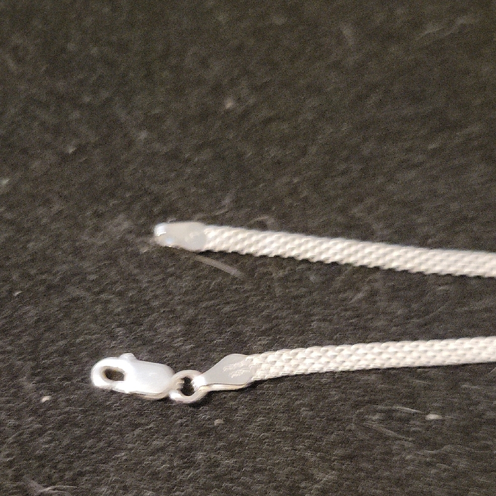 Source Unknown Sterling Silver Mesh Bracelet 8 In. - image 2